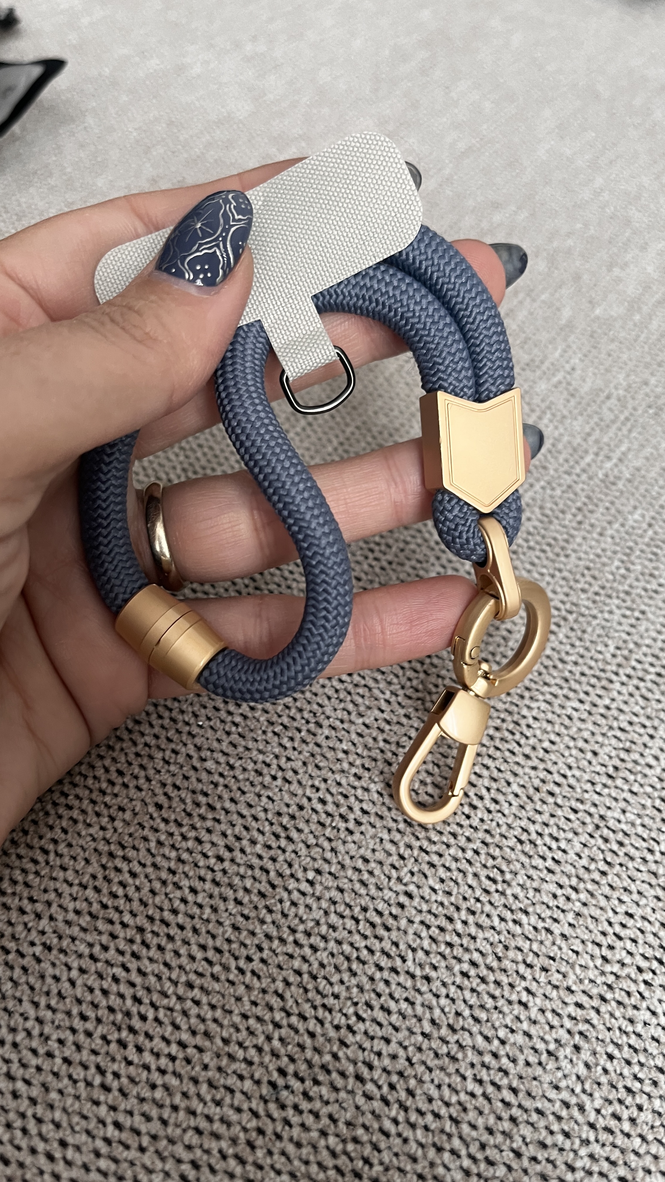 تصویر بند مچی موبایل - مشکی Mobile phone wristband