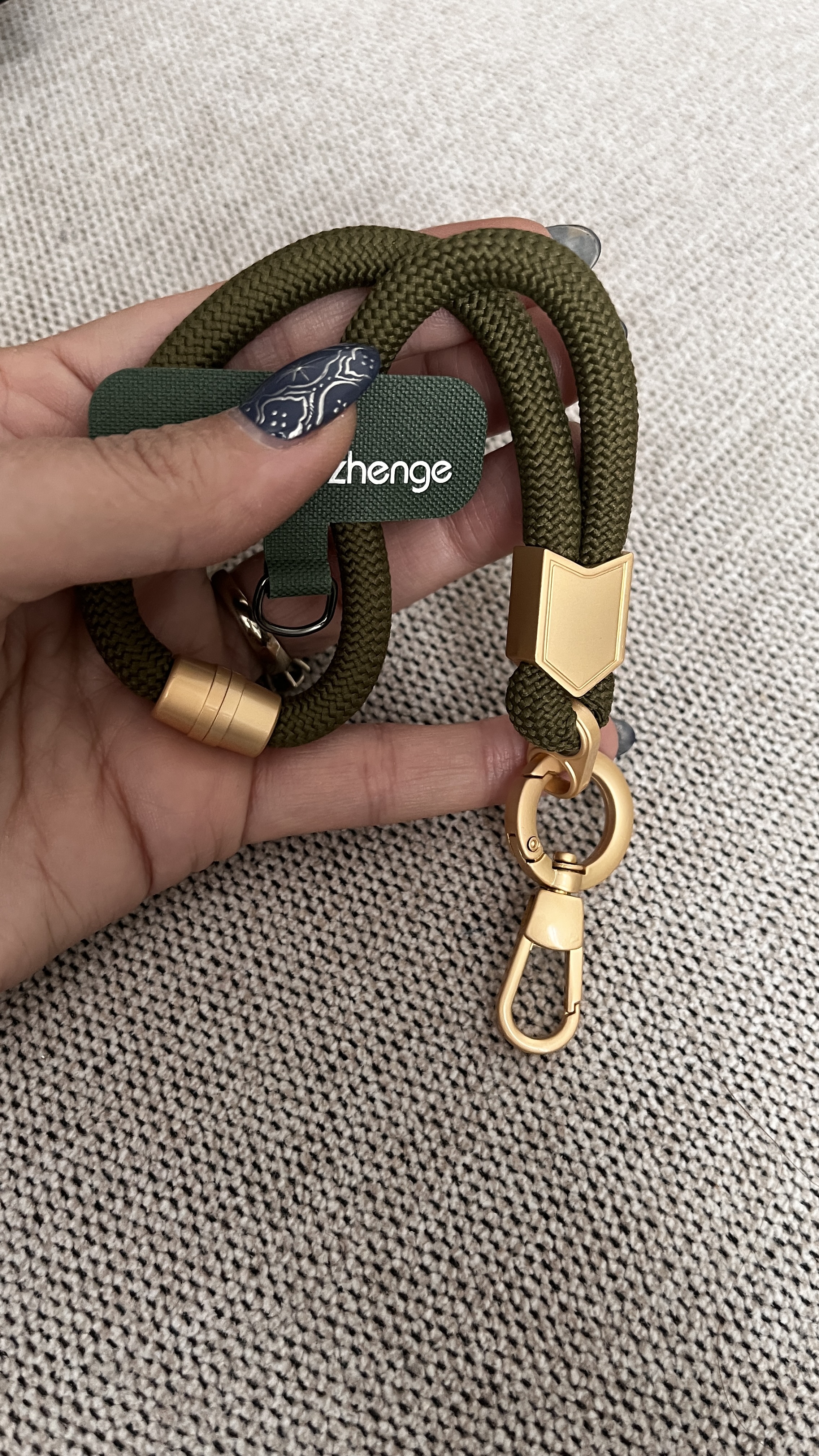 تصویر بند مچی موبایل - مشکی Mobile phone wristband